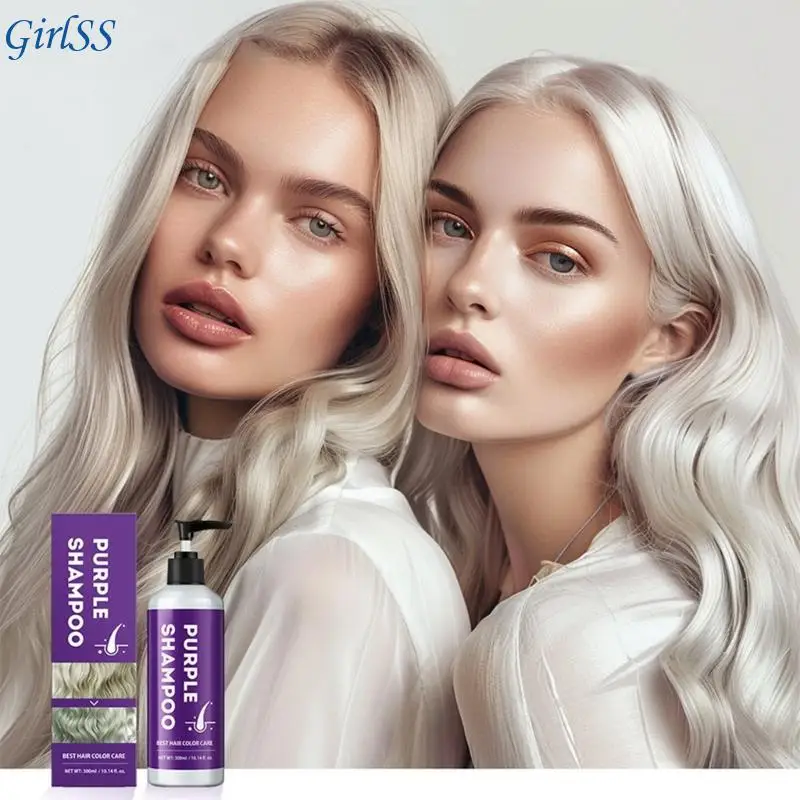 Hair Shampoo 300ml Pump Bottle, Lakerain Daily Cleansing Wash with Smoothing Moisturizing Care and English Label Packaging T4MB