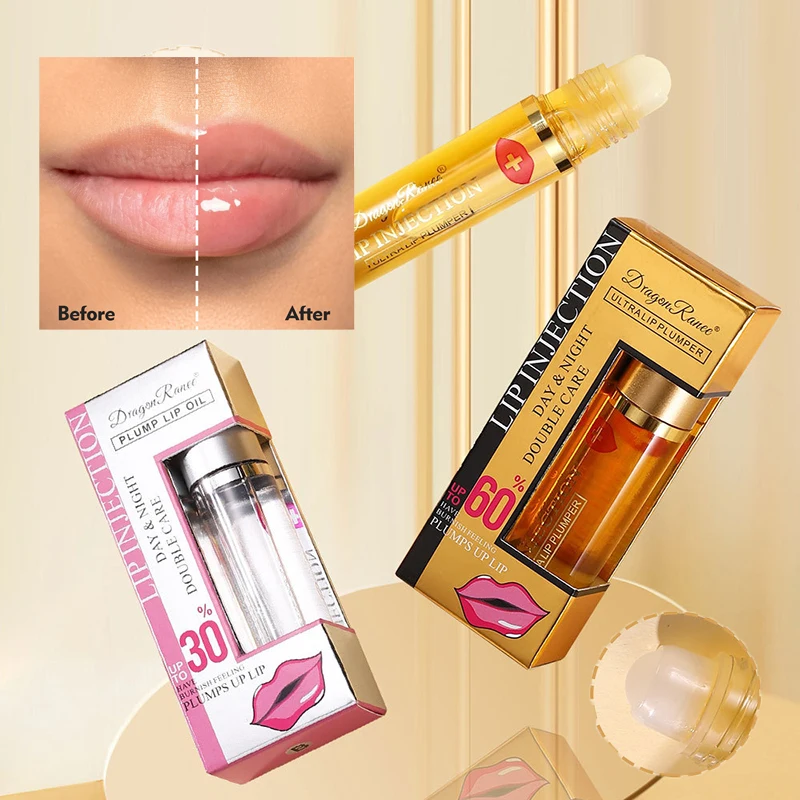 Huile repulpante pour les lèvres, hydratant, réparateur, gingembre, poivre, soin pour les lèvres, sérum hydratant, forme épaisse, huile riche à rouler, maquillage