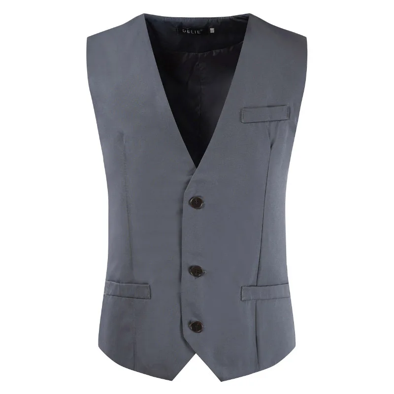 1920s Men Gatsby Single Breasted  V-neck Slim Fit Vest 1920s Men Costume Steampunk Waist Coat Gangster Vest