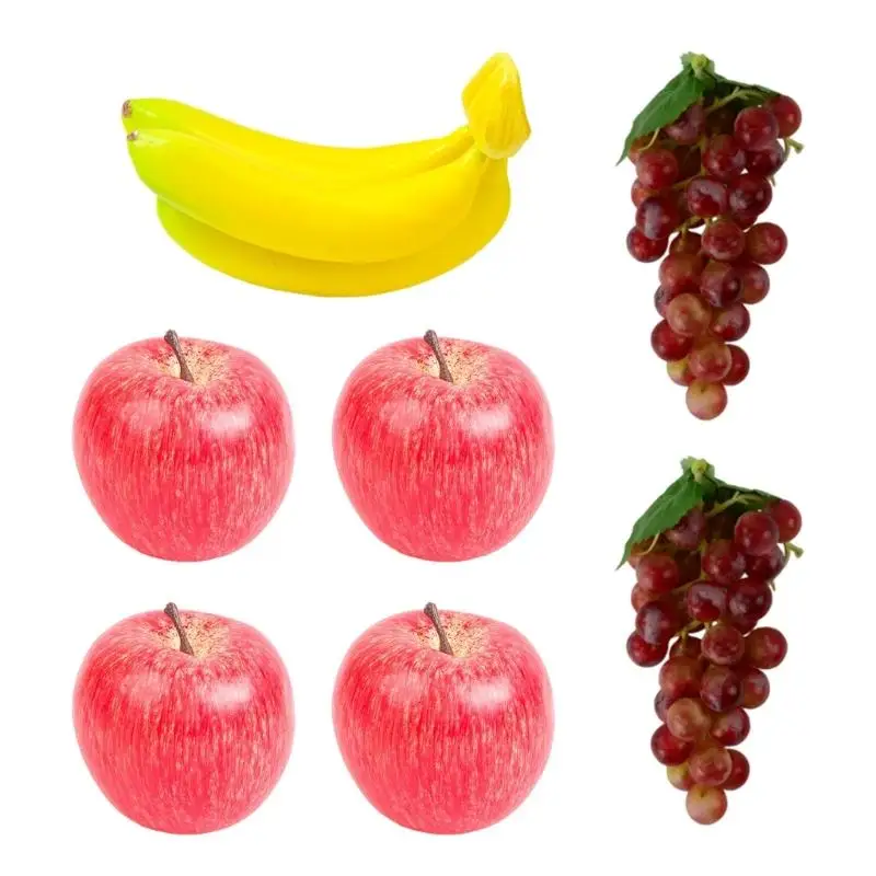

E8BD Commercial Grade Artificial Fruits Durable Plastic Decors For Store And Homes