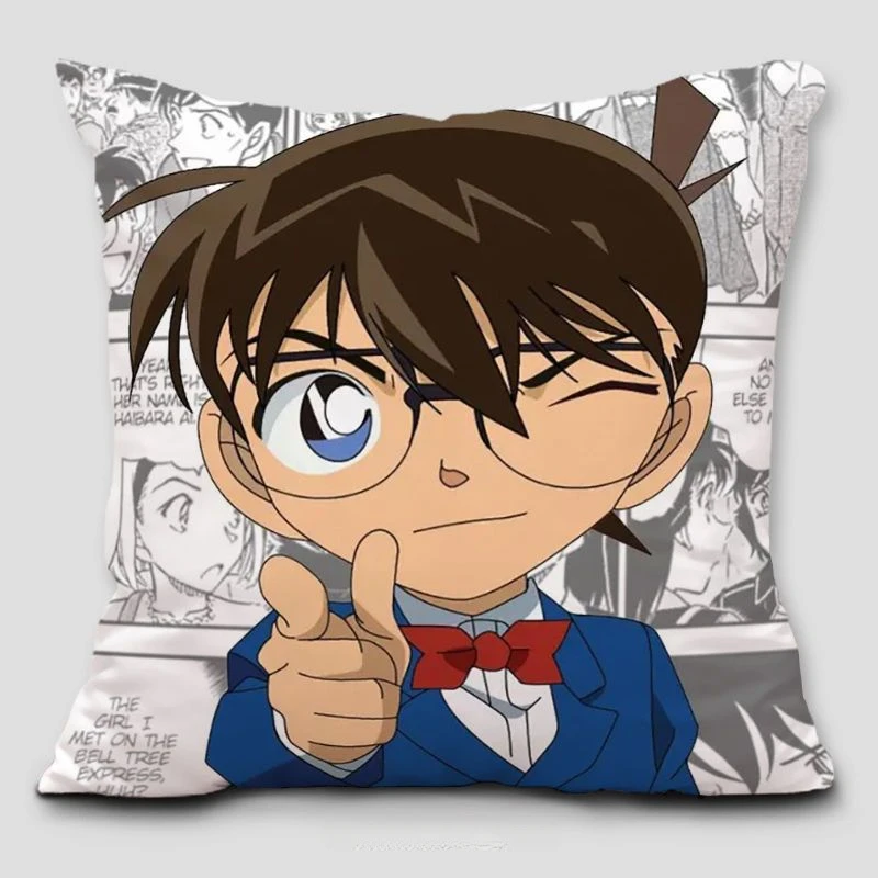 Dziwne imię na poduszkę rabusia Kidd Conan detektyw Conan Kudo Shinichi Grey Print poszewka na poduszkę