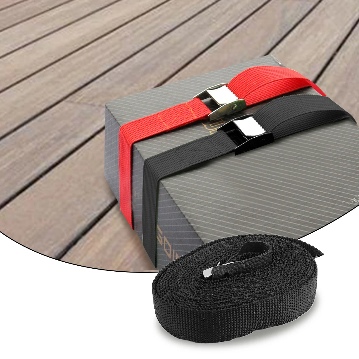 

2pcs No Dust Metal Buckle Cam Tie Down Strap Quick Release Cargo Binding Device For Kayak Boat Paddle Board Roof Rack Luggage