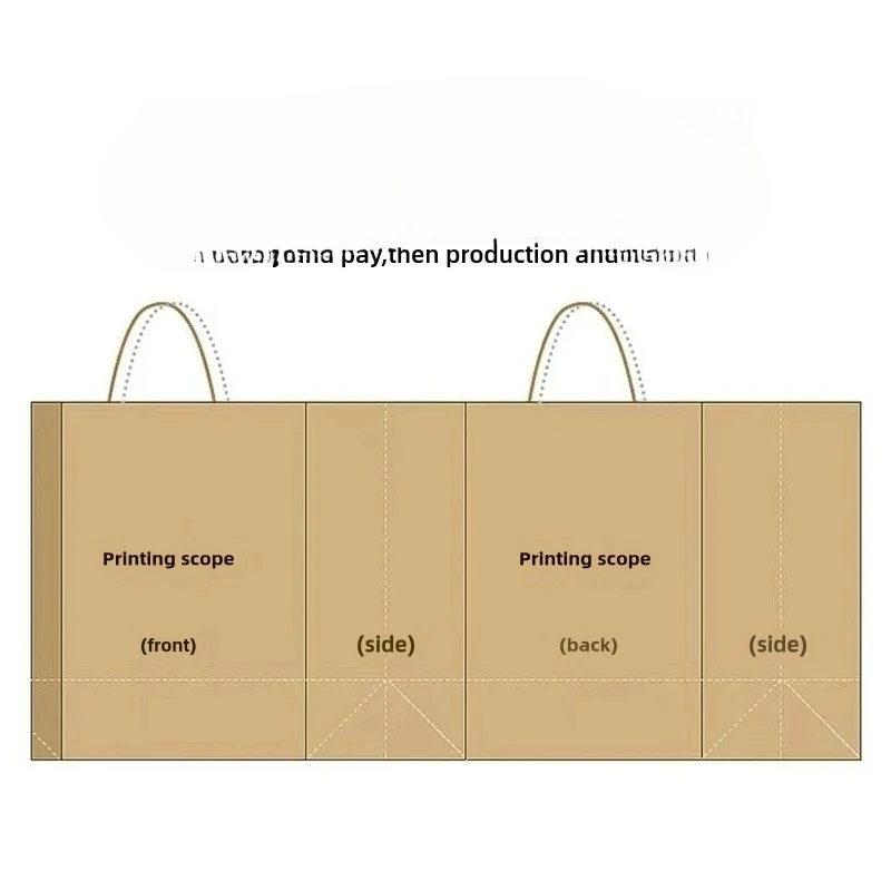 25/50 قطعة أكياس هدايا ورق الكرافت البني مع مقبض للشركات الصغيرة عيد الميلاد حفل زفاف عيد ميلاد لصالح حقيبة أكياس التسوق