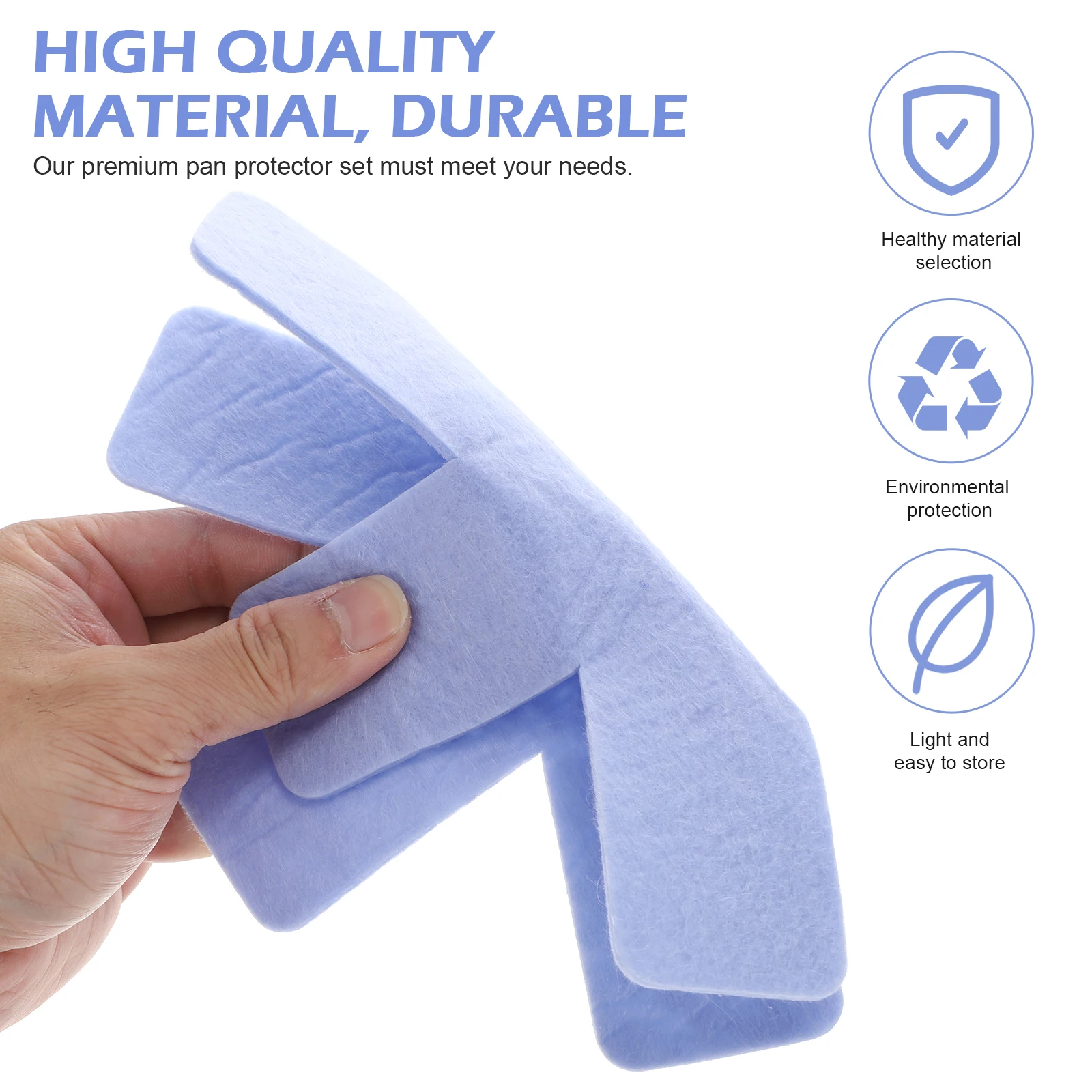 

6PCS Pot Mats Non-woven Stacking Protector Potholder Partition Divider Kitchen Barware Heat Resistant Home Banquet Gift