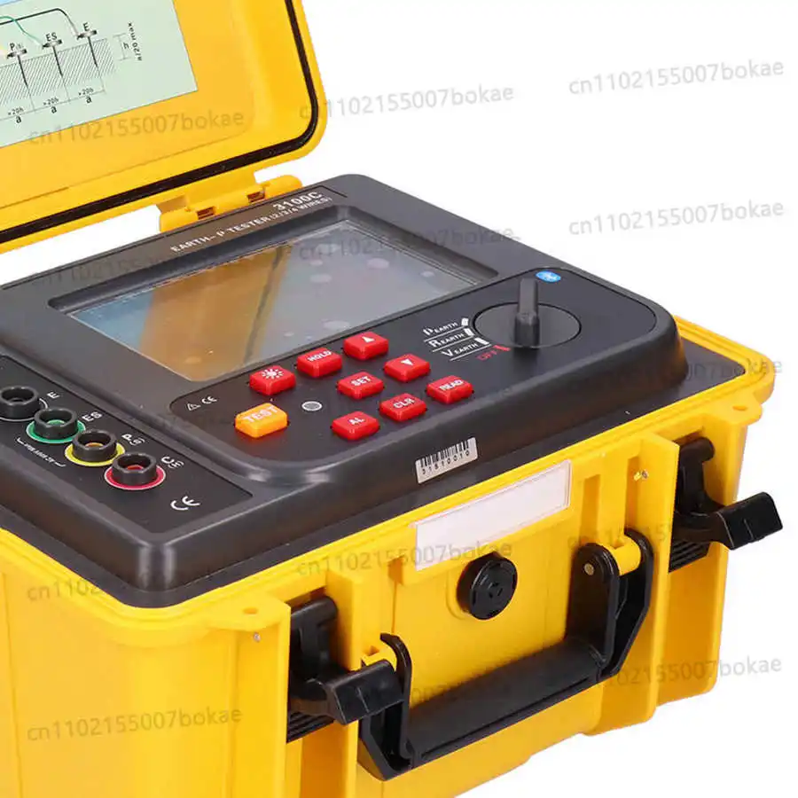 ETCR3100C Earth Resistance Meter Soil Resistivity Multimeter Short Circuit Tester 0.00-30.00kΩ Soil Resistivity  0.00-9000kΩ