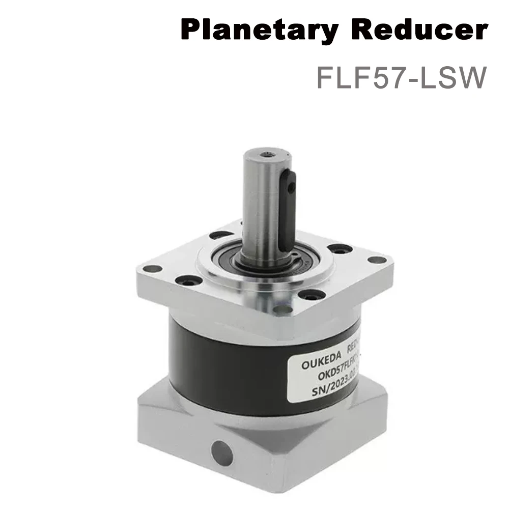 FLF57-LSW 5:1 to 50:1 Planetary Reducer With 8mm Input and 14mm Output Fit Nema23 57mm Stepper Motor For CNC Engraver
