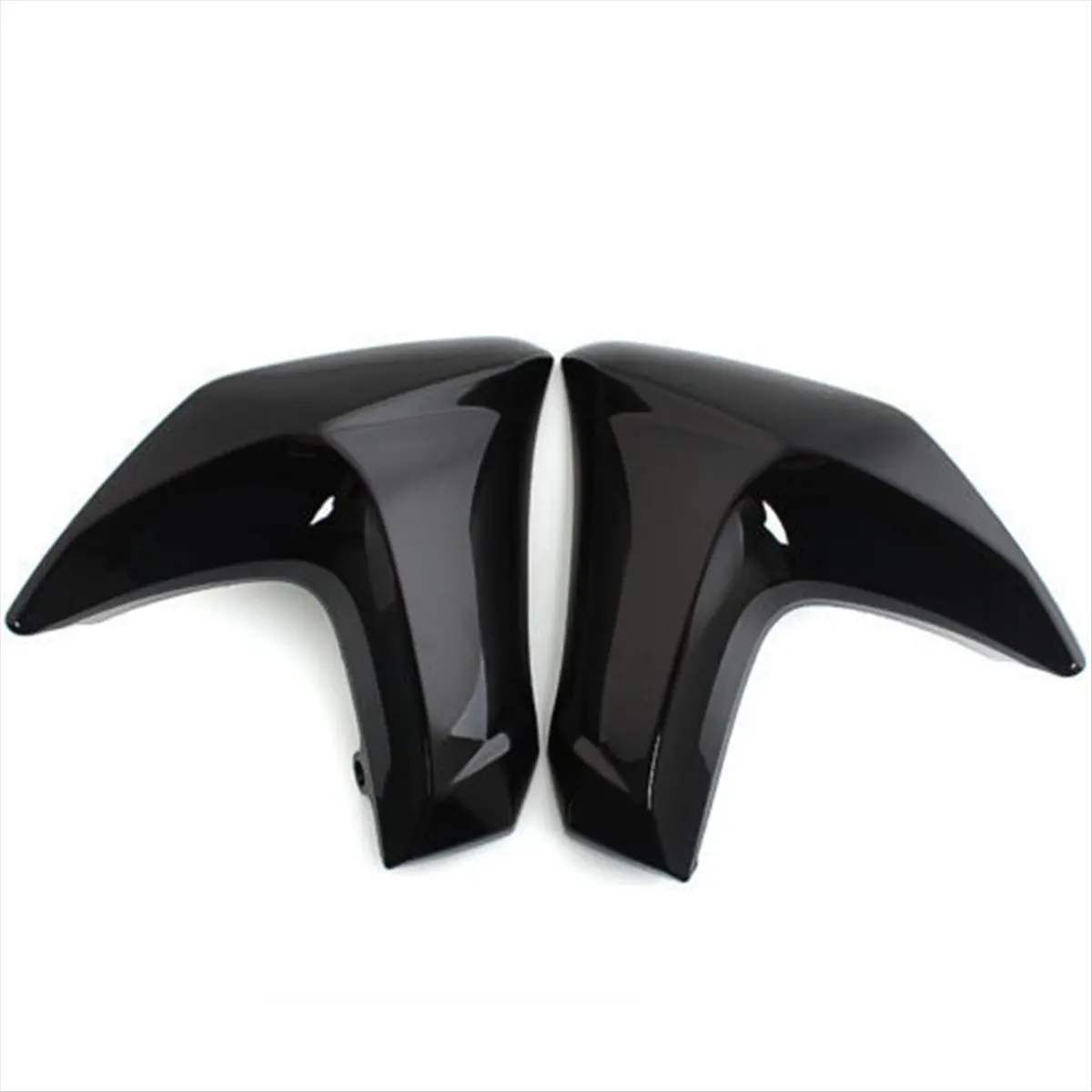 A23Z Motorcycle Radiator Cover Turn Signal Mid Side Fairing Trim Cowl for ER6N -6N 2012-2016,Gloss Black