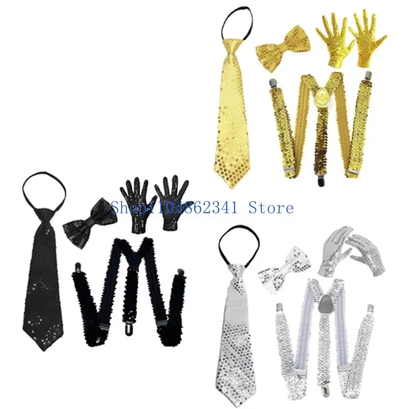 5ASD Disco Dance Practice guanti pratici Polyester in tessuto traspirante Accessori per costumi Design Show Uso