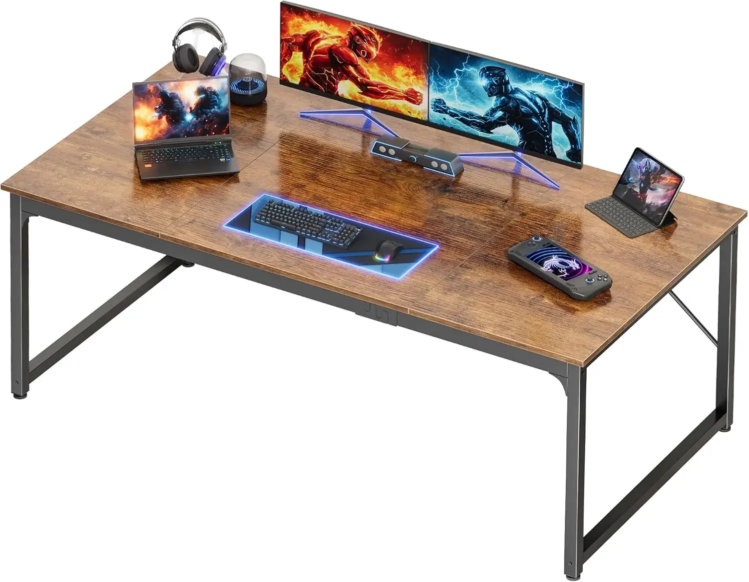 

63 X 29.5 Inch Computer Desk with Deeper Desktop, Gaming Office Writing Work Desk for Home Office, Study, Bedroom, Work from Hom