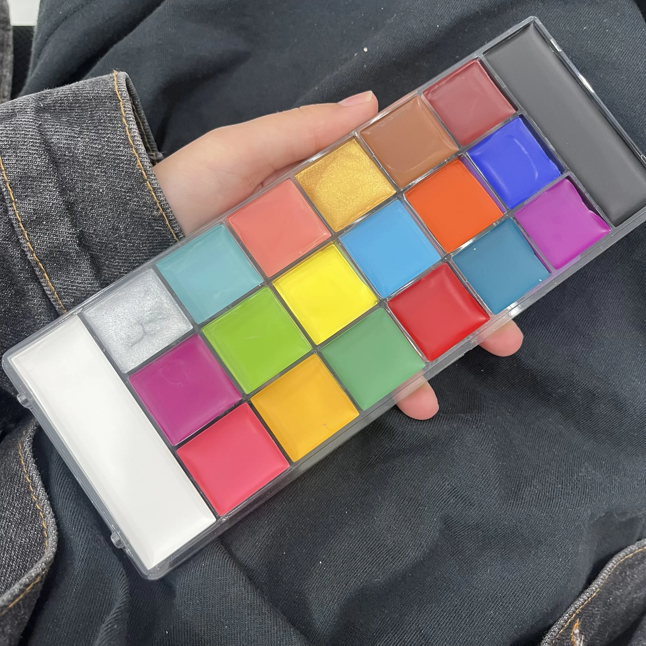 Face & Body Paint Palette - Vibrant,Long-Lasting Colors for Artistic Makeup & Creative for Body Paint Makeup,Face Painting
