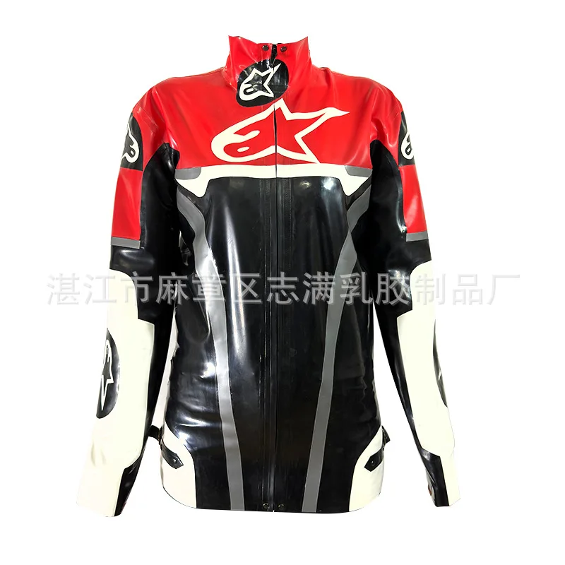 

Malaysia Imported Natural Latex Clothing Men's and Women's Latex Clothing Jacket Jacket Motorcycle Jacket Factory Wholesale