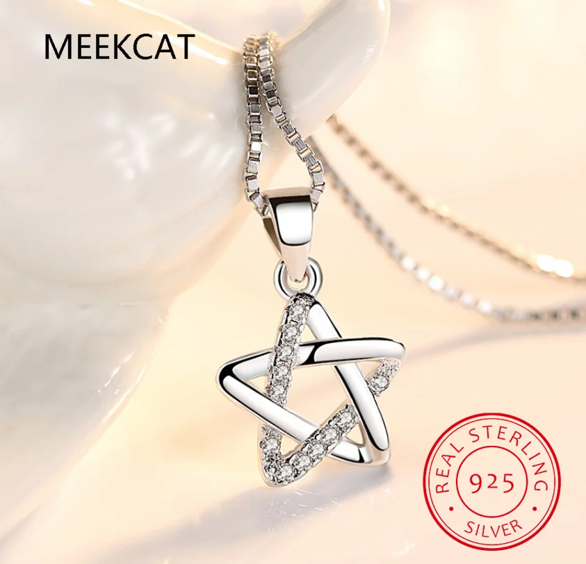 Collare Magen Star Of David 925 Sterling Silver Pendant Israel Chain Necklace Women Judaica Jewish Vintage Fine Jewelry