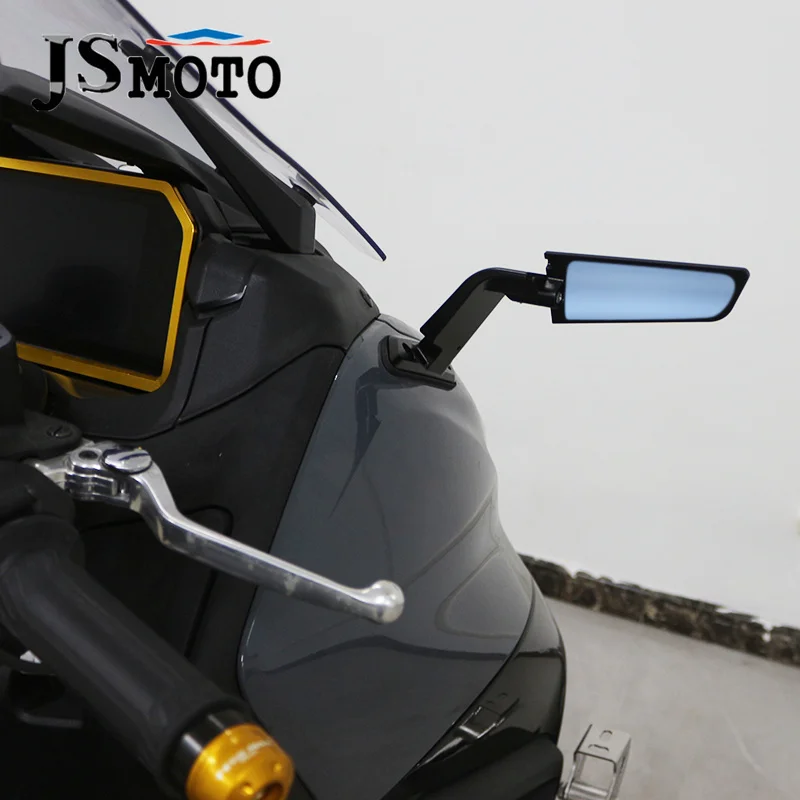 For TMAX560 TECHMAX T-MAX 560 23-24 Motorcycle Adjustable Rotating Rearview Mirrors Winglets Modified Mirror Fairing Wind Wings