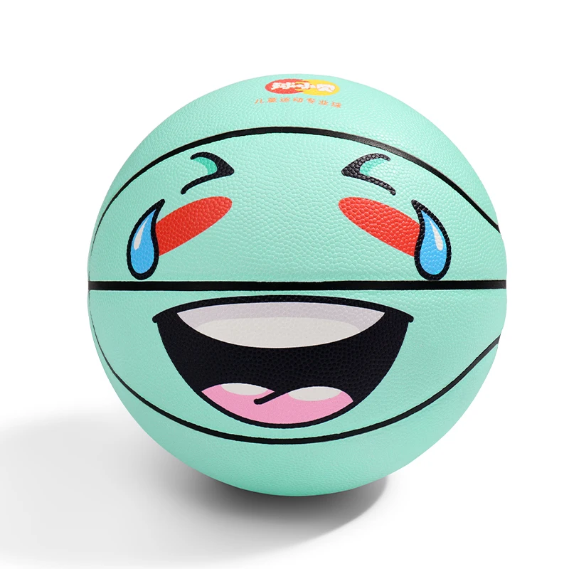 บาสเกตบอลเด็กหมายเลข 5 เยาวชนสวมใส่บาสเกตบอล PU การฝึกอบรมในร่มและกลางแจ้งการแสดงออกตลกความยืดหยุ่นสูง