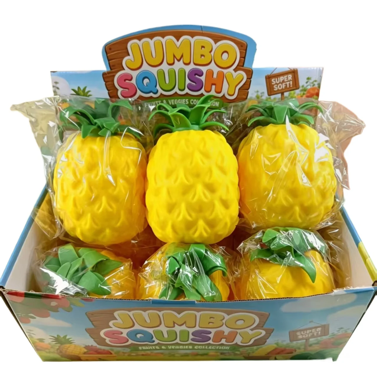Jumbo Pineapple Stress Ball Fidget Squishy for Pressure Release Party Gifts Stress Relief Slow Rising Desk Accessory for Gifts