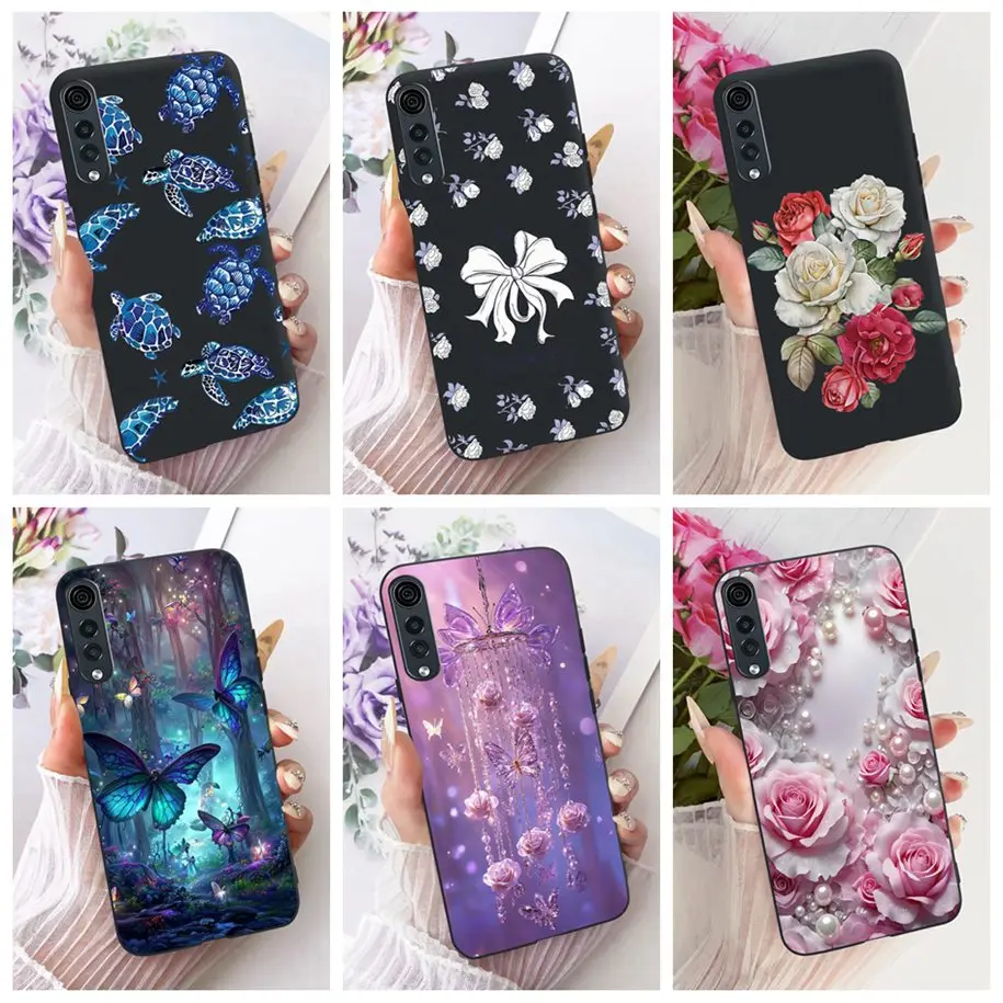 ل LG المخملية 5G حالة LM-G900N الأزياء زهرة سيليكون غطاء الهاتف ل LG المخملية 5 جرام UW الوفير ل ل LGVelvet Fundas