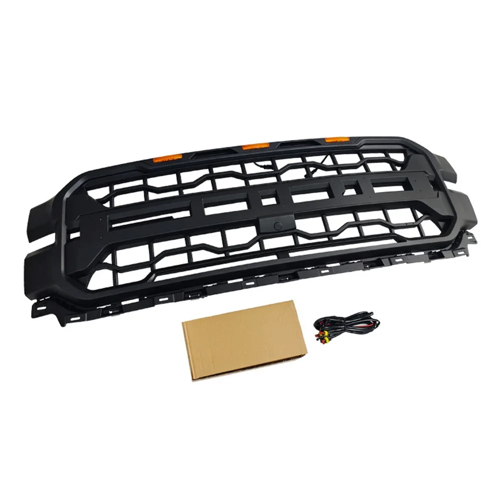 Front Radiator Grille For 2024-2025 Ford F150 Lariat king Ranch Platinum Racing Grill Modified Front Middle Grill Racing Grills