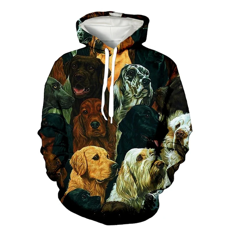 Männer Frauen Pullover Hoodie Sweatshirt lustige Hund 3d gedruckt Streetwear Tier Grafik täglich lässig nach Hause Kapuzen Kleidung mit Tasche