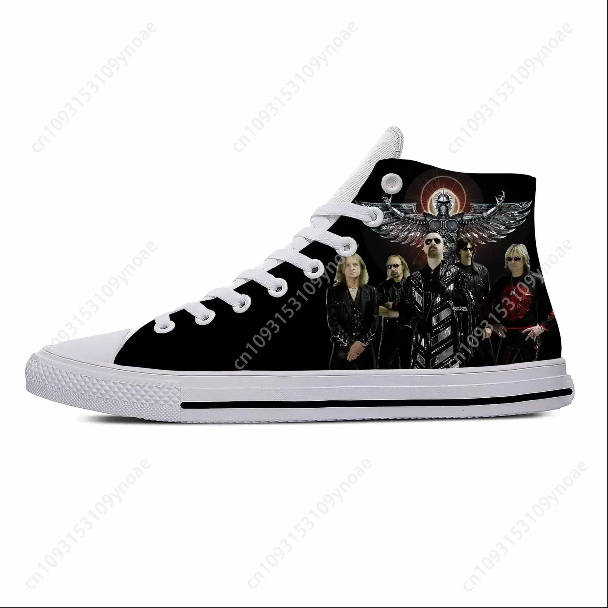 Priest Heavy Metal Rock Band Music Judas Fashion Casual Cloth Shoes High Top Lightweight Breathable 3D Print Men Women Sneakers