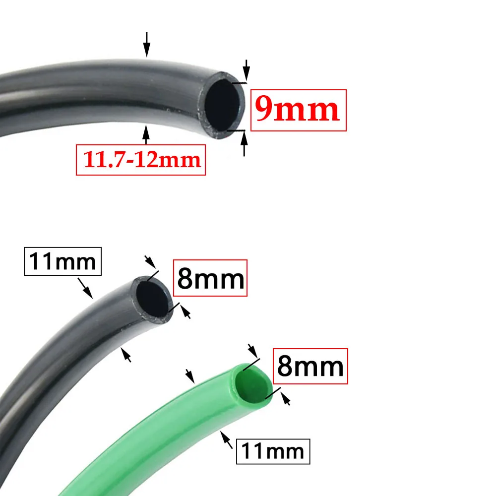 Flexible Garden Watering Hose 8/11mm 9/12mm PVC Micro Irrigation Pipe For Drip Irrigation System Lawn Balcony Greenhouse Water