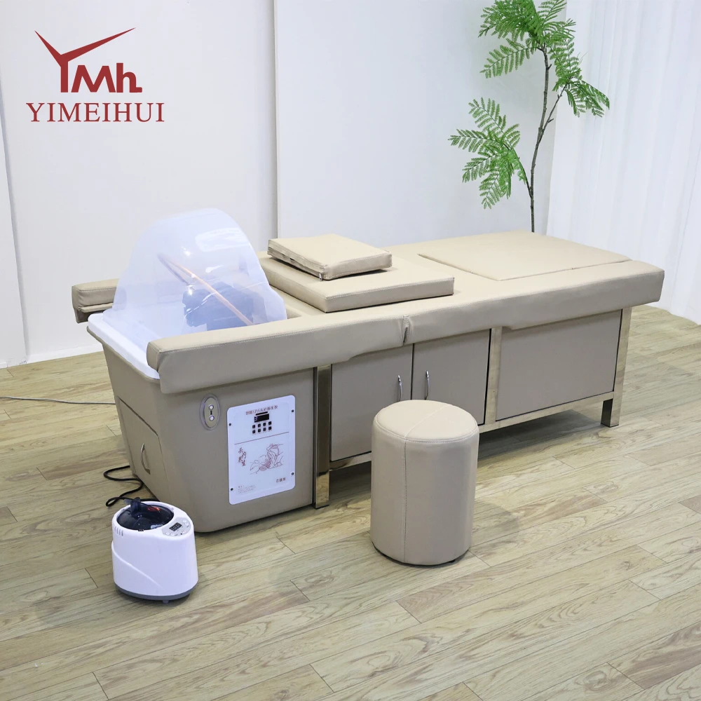 Salon Furniture Electric Multifunction Pedicure Shampoo Bed Head Spa Reclining Backrest Lift Washing Hair Beds