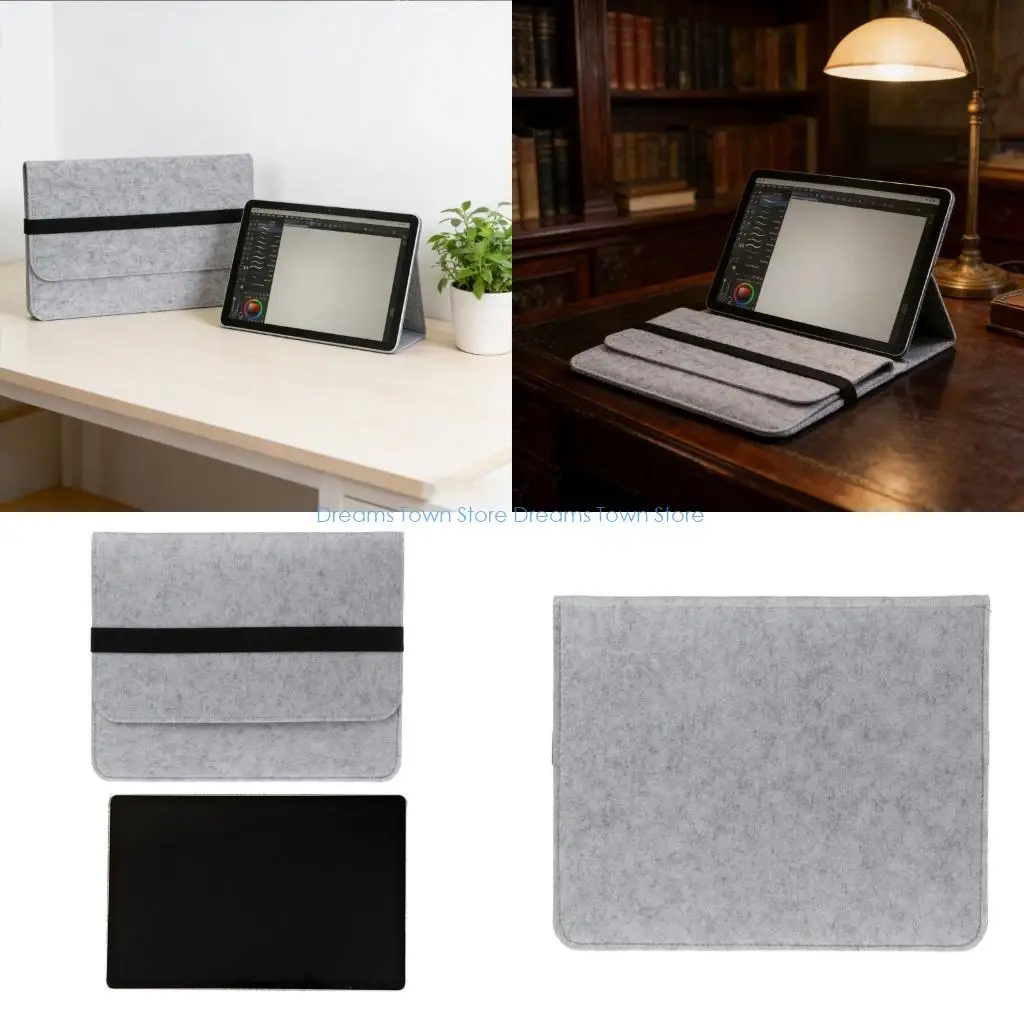 HX6A Felt Protective Cover Graphics Drawing Tablets Poratble Bag for MovinkPad 14
