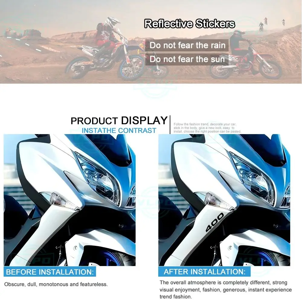 For Suzuki Burgman 400 Accessories Burgman400 2006 2007 2008 2009 2015 2020 2021 Motorcycle Stickers Waterproof Decals