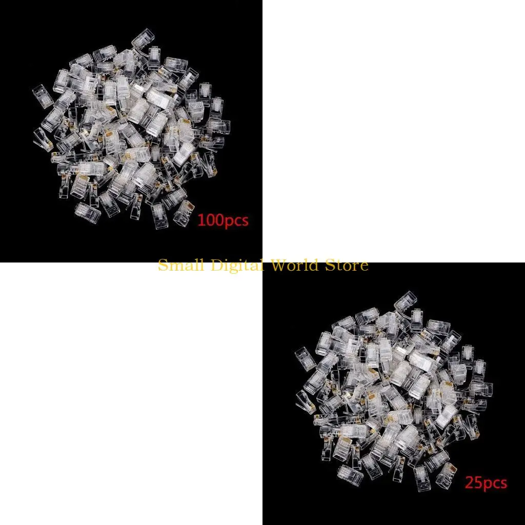 77UB 100/25x CAT5E RJ-45 UTP Connectors RJ-45 Crimp Ends 8P8C Modular Plugs