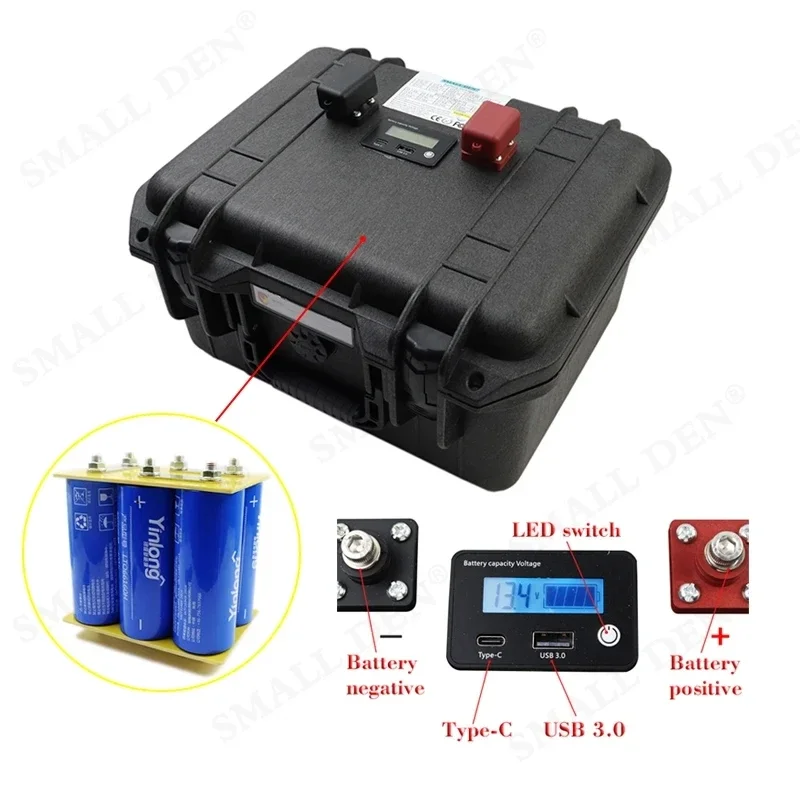 12V 35Ah 40Ah 45Ah Yinlong 66160 lithium titanate battery Pack 10C Discharge LTO 12.8V UPS car starter Audio RV+17.4V 5A Charger