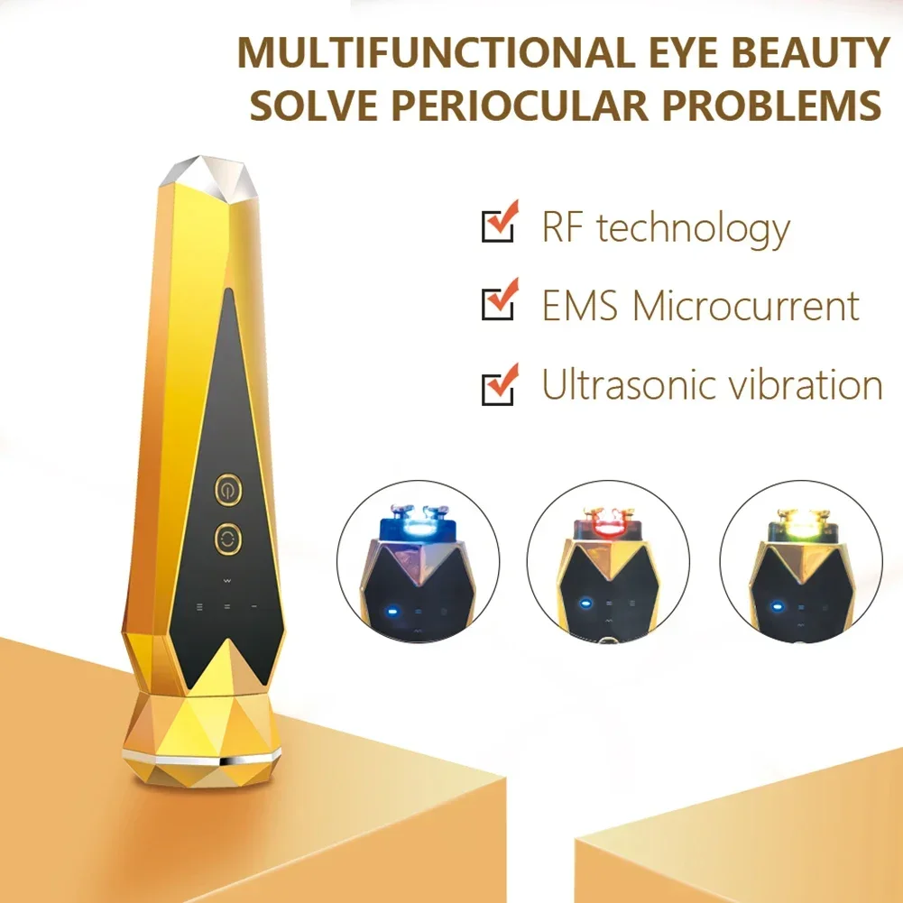 RF Radio Frequency Instrument Eye Massage Instrument Wrinkle Removal EMS Beauty Instrument Anti-aging Collagen Activation Makeup