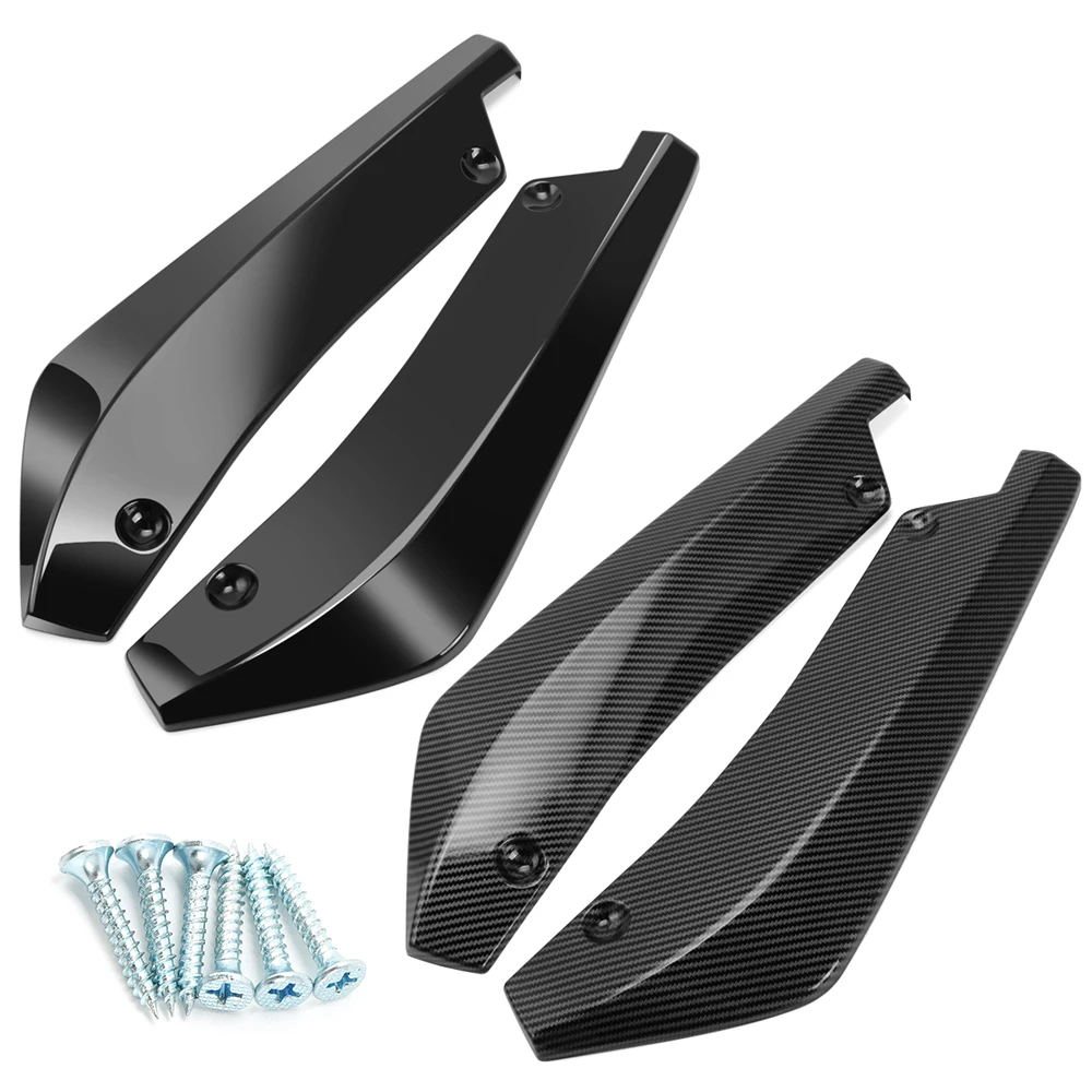 2Pcs Universal Car Rear Bumper Lip Diffuser Splitter Scratch Protector for Peugeot 206 207 208 301 307 308 407 2008 3008 4008