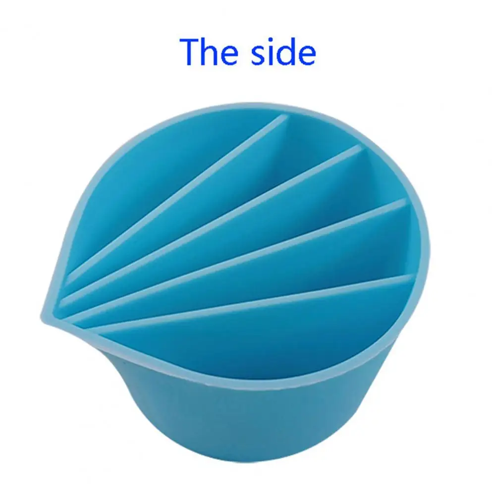 Waterproof Mixing Cup Silicone Waterdrop Shape Color Mixing Cup Set for Diy Uv Resin Jewelry Making Blue Liquid for Color