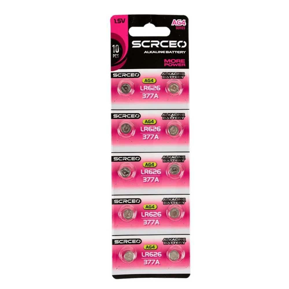 High Capacity 2-30pcs SR626SW AG4 Equivalent 377S 377 LR626 1.55V Button Cell Battery for Watch Candle Lamp Replacement