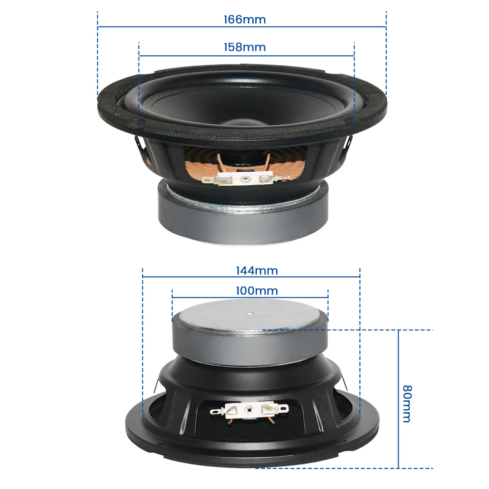 AIYIMA Audio 6 Zoll 4 Ohm 50 W Woofer Audio Lautsprecher Horn 25 Core Professionelle Hifi Power Heimkino Bass lautsprecher Treiber