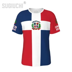 Unisex Nation T-shirt Dominican Republic Flag T-shirts jersey For Men Women Soccer Football Fans Gifts Custom clothes tee