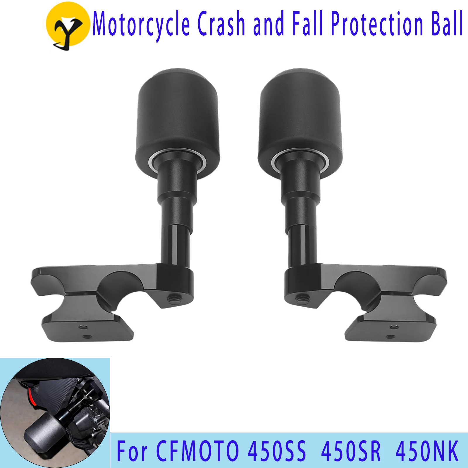

Motorcycle protective cover frame slider anti-collision guard plate for CFMOTO 450NK 450SR 450SRS anti-collision guard plate