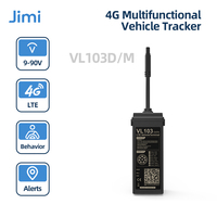 Jimi VL103D/M 4G Car GPS Tracker With Real-time Tracking Smart Alerts IP66 Waterproof Driving Behavior Remote Cut-Off Free APP
