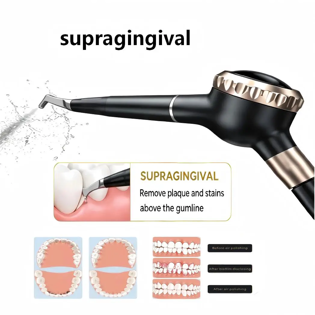 Original Woodpecker AP-H Dental Air Polisher Supragingival Cleaning 0.7mm Nozzle Detachable Three Section Handpiece