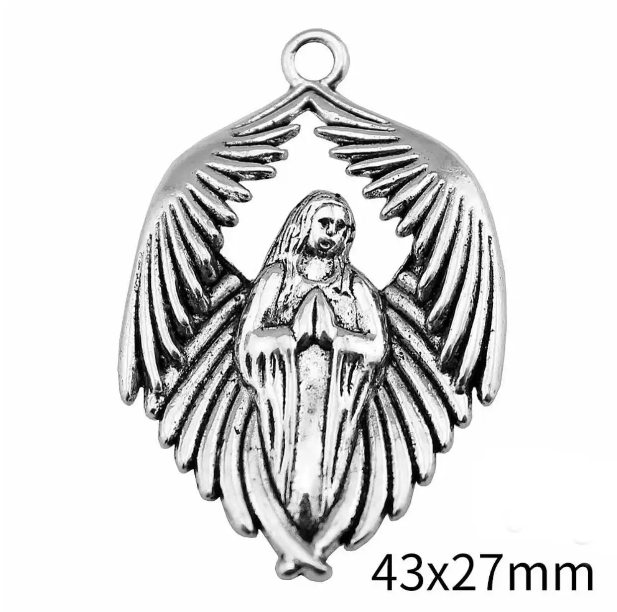 

5pcs 43*27mm Alloy metal tibetan silver vintage pendants for jewelry findings HW2855