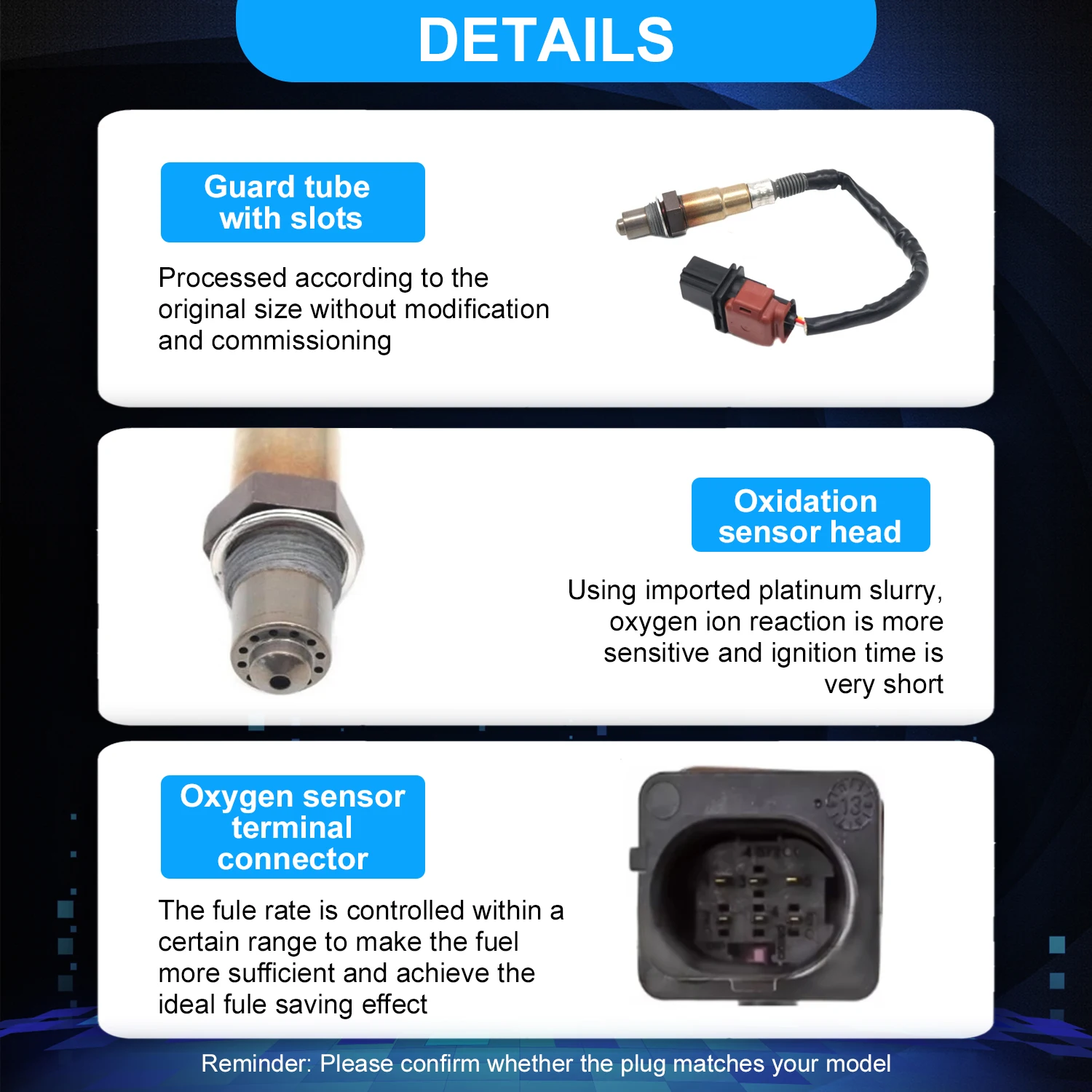 0281004072 Lambda Probe O2 Oxygen Sensor For Porsche MACAN AUDI A4 A5 A6 A7 A8 Q5 VW CRAFTER 2.5 2.7 3.0 TDI EXEO 2.0 070906262B