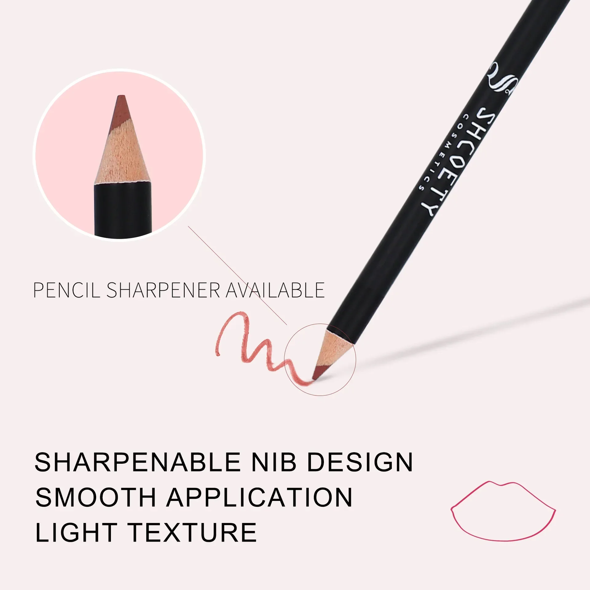 Juego de 12 Uds de bolígrafos delineadores de labios profesionales, lápices labiales desnudos antiadherentes mate de 12 colores, Kit de maquillaje de labios hidratante de larga duración