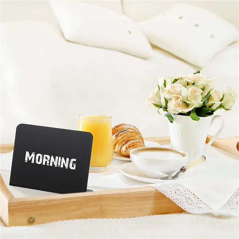 

60Pcs 4 X 3 Inches Mini Chalkboard Table Tent Sign Chalkboard Buffet Tags Food Label For Party Tabletop Chalkboard Signs-B12B