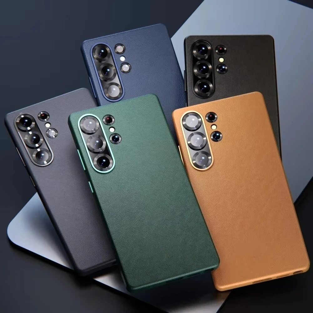 Premium Vegan Leather Shockproof Case For Samsung Galaxy S26