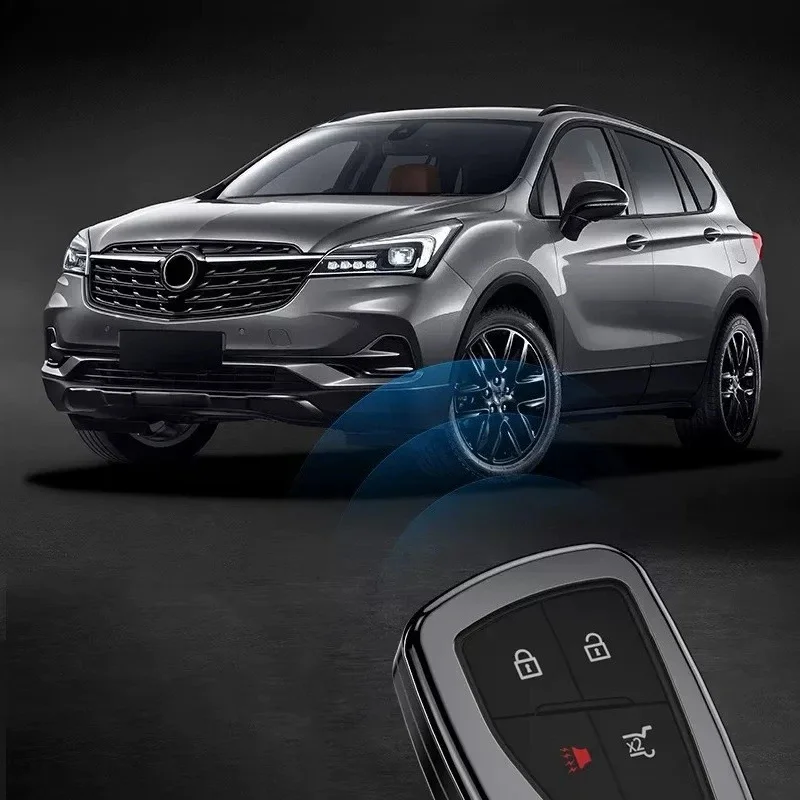 Key Fob Cover Key Holder Keychain Buckle Full Protection Remote Key Sleeve Car Accessories For Chevrolet Silverado 2023-2025