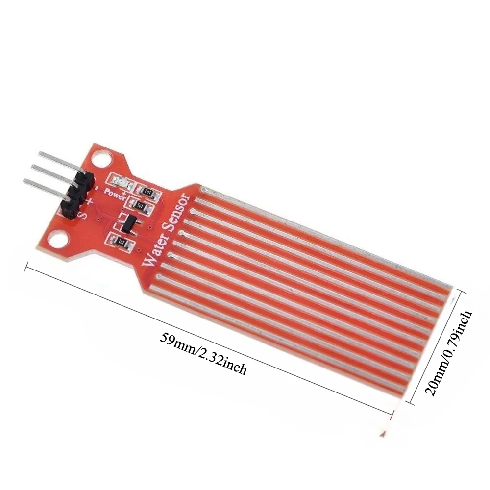 

15pcs Water Level Sensor Module Rain Water Droplet Detection Depth for Arduino Development Board Experiment DIY