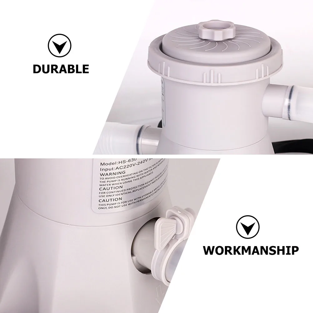 

1 set 1 Set Filter Swimming Pool Cleaning Tool Electric Pool Water Plastic Filter Pump 300 Gallon Water Pump Us Plug