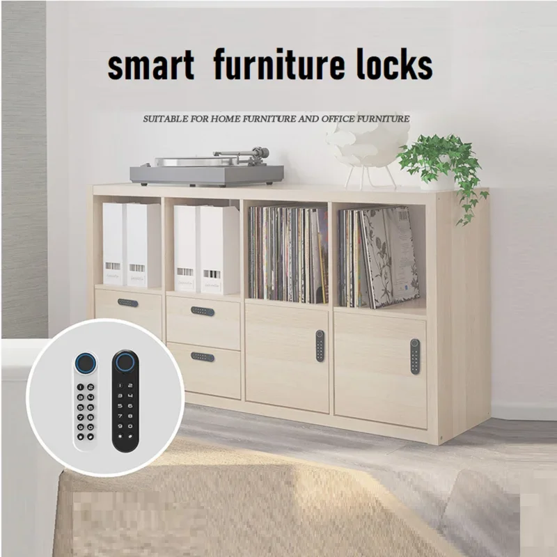 Smart Drawer Lock Keyless Fingerprint Lock Digital Electrical Locks for Sauna Gym Office Cabinet Locker Password Cabinet Lock