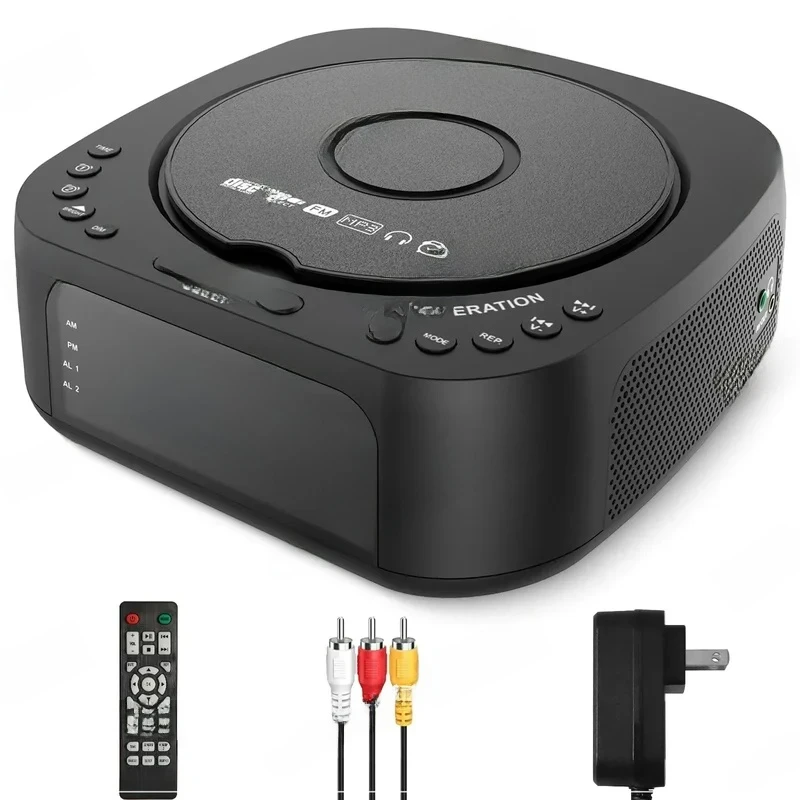 

DVD Integrated VCDFM Alarm Clock Mp3 Bluetooth Home Portable CD Player