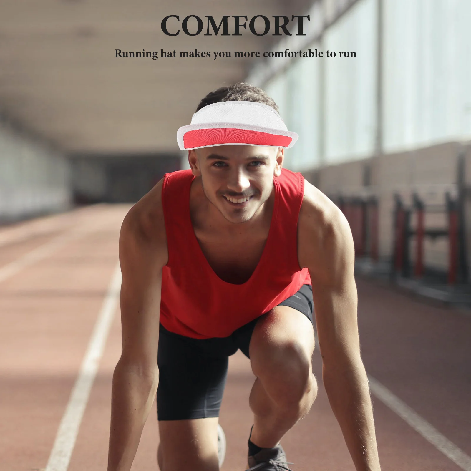 

Running Hat Fishing Breathable Outdoor Visor Cap Quick Dry Sun Protection Summer Hat for Women Athletic Beach Sports