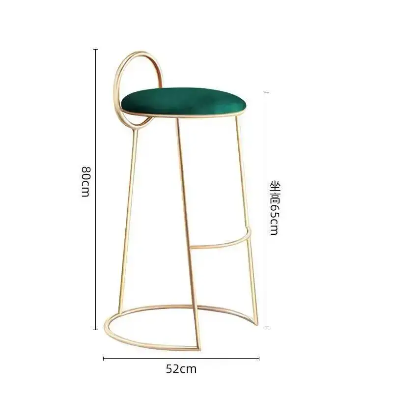 الشمال الحديثة بسيطة بار الطعام كراسي المنزل المطبخ الفاخرة الاسترخاء كراسي عالية الحديد المطاوع بار مطعم Cadeiras الأثاث WKDC #6